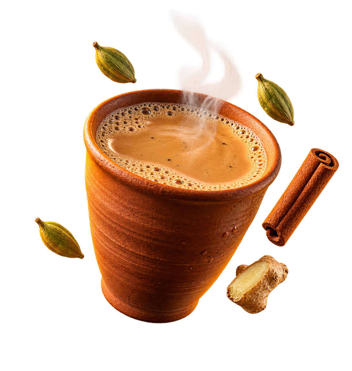 Samocha tea and coffee cutout visual